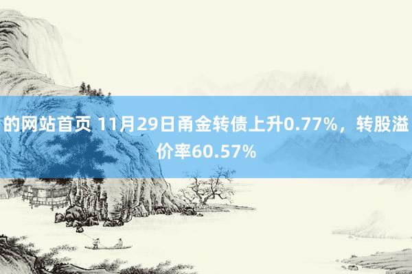 的网站首页 11月29日甬金转债上升0.77%，转股溢价率60.57%